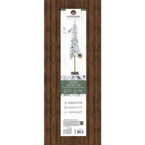 Everlands Alpine Fir Snowy Artificial Christmas Tree - 5ft / 1.5m image 6