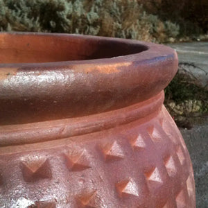 Dimpled Vase Terracotta Pot Medium (D46cm x H48cm) image 1