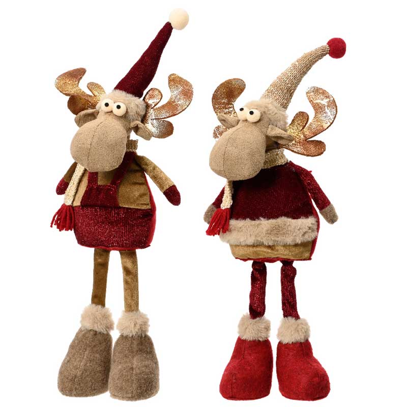 Decoris Standing Deer with Hat (Assorted Designs) image 0