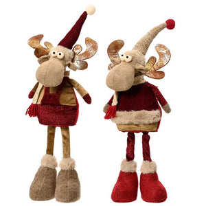 Decoris Standing Deer with Hat (Assorted Designs) image 0