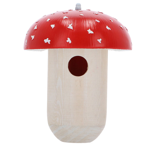 Fallen Fruits Fly Agaric Wooden Nest Box image 0