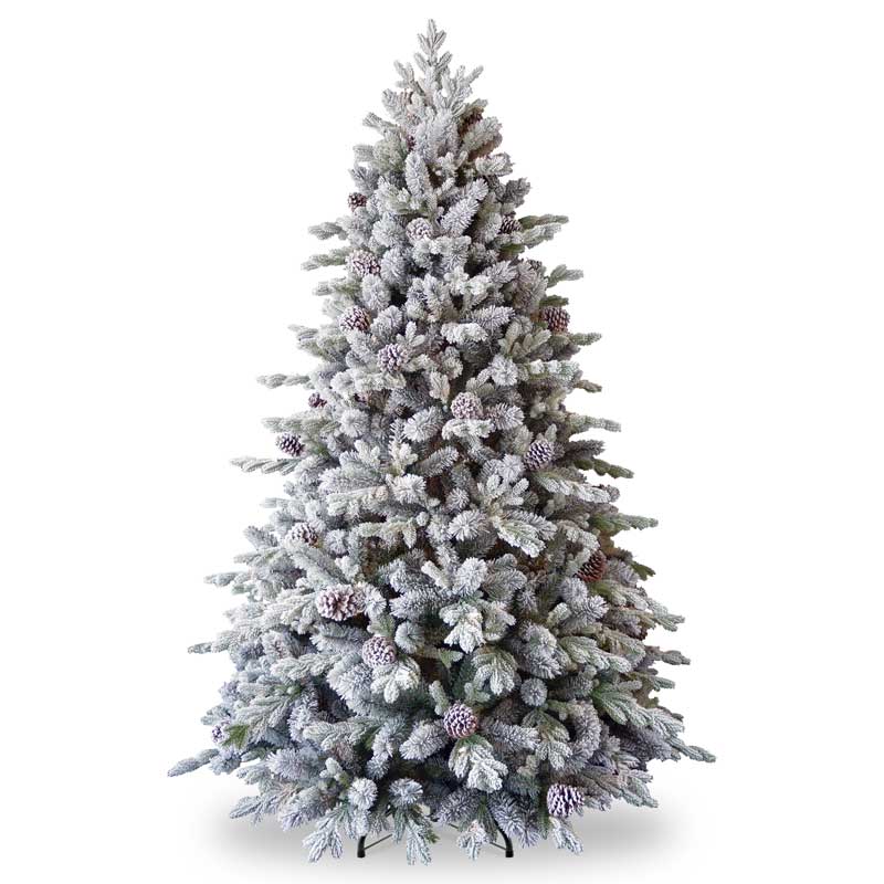 National Tree Snowy Dorchester Pine Artificial Christmas Tree - 6.5ft image 0