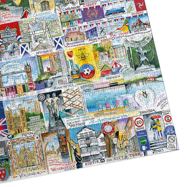 Gibsons Bright Lights & Big Cities 500 XL Piece Puzzle image 2
