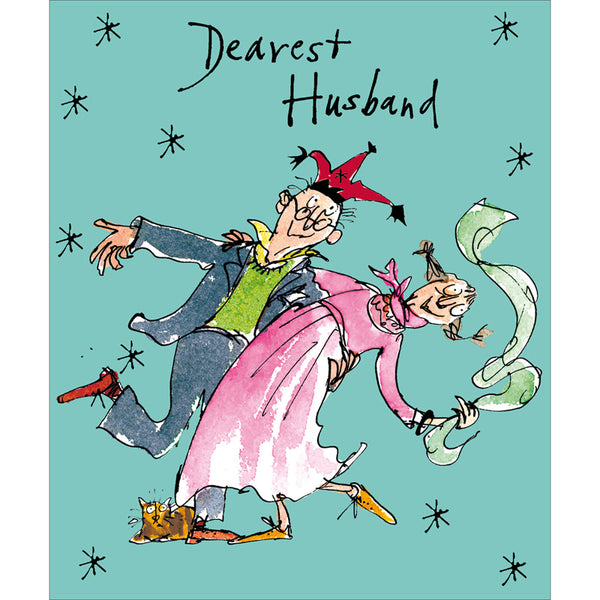 Woodmansterne Couple Dancing Husband Christmas Card image 0