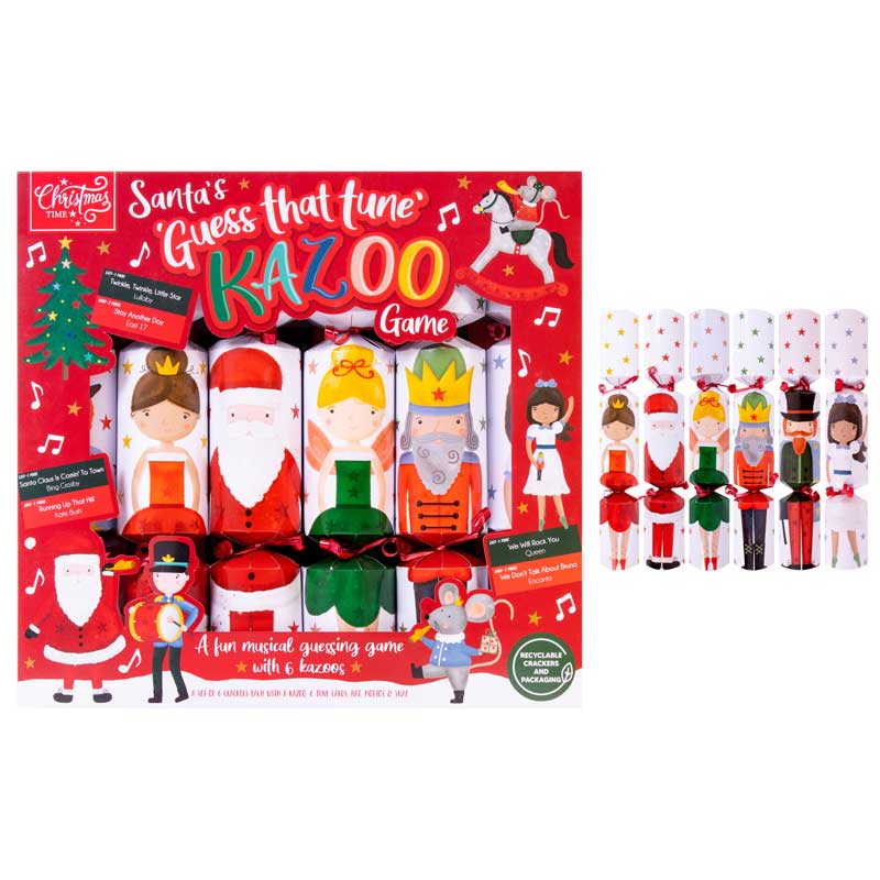 Santa's 'Guess That Tune' Kazoo Crackers image 0