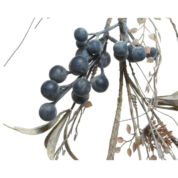 Everlands Blue Berry & Mini Pinecone Garland image 1