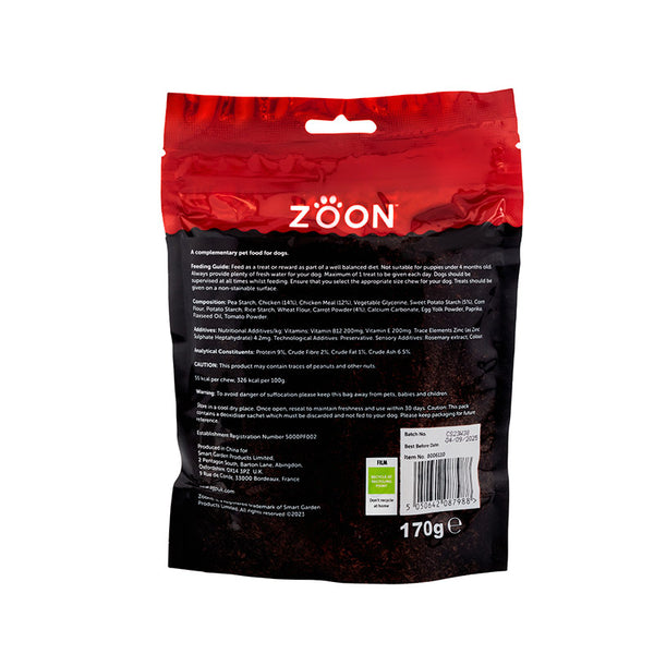 Zoon Rawhide Free 10, Chicken, Sweet Potato & Carrot Twists 170g image 1