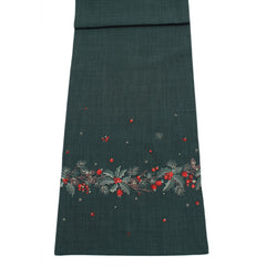 Peggy Wilkins Green Holly Trail Table Runner image 0