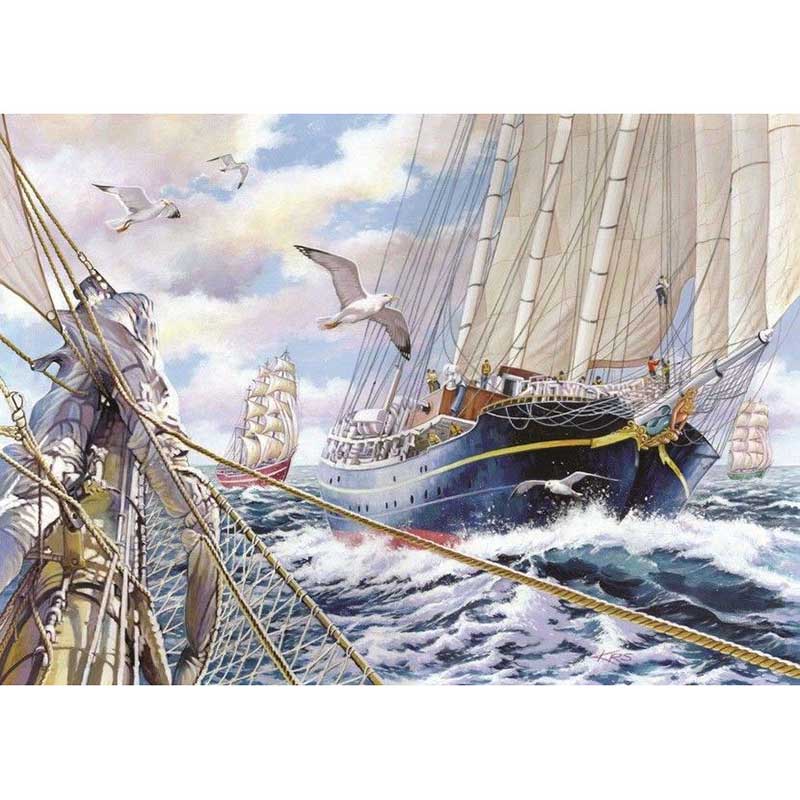 House of Puzzles Steady As She Goes Big 500 Piece Jigsaw Puzzle image 0