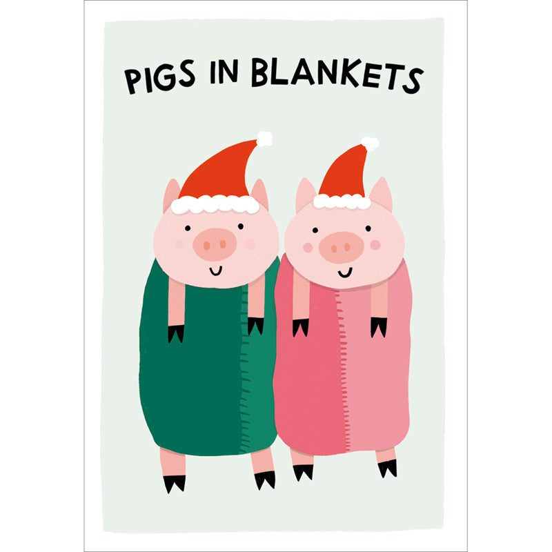 Woodmansterne Pigs In Blankets Christmas Card image 0