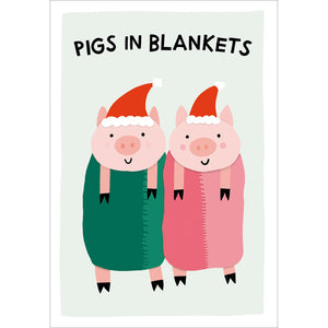 Woodmansterne Pigs In Blankets Christmas Card image 0