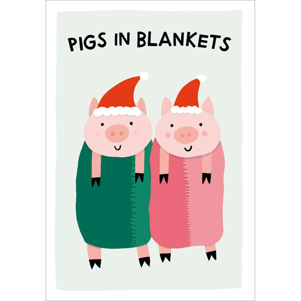 Woodmansterne Pigs In Blankets Christmas Card image 0
