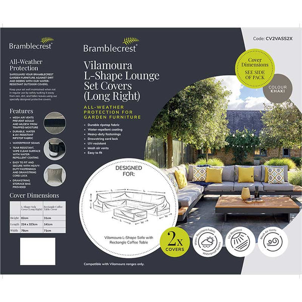Bramblecrest Covers for Vilamoura Rectangular L-Shape Sofa Set, Long Right image 1