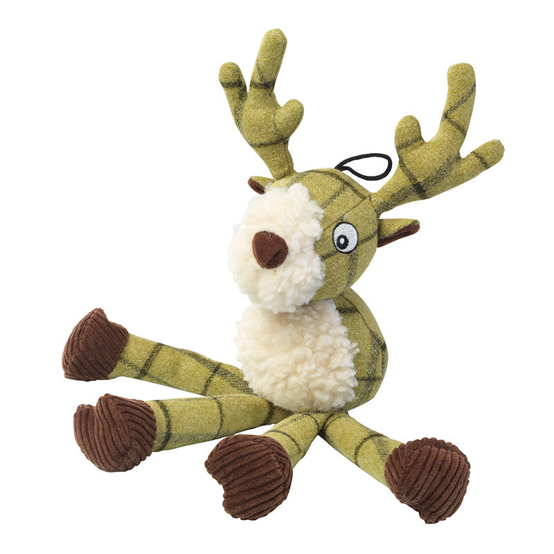 House of Paws Tweed Long Legs Plush Stag image 0