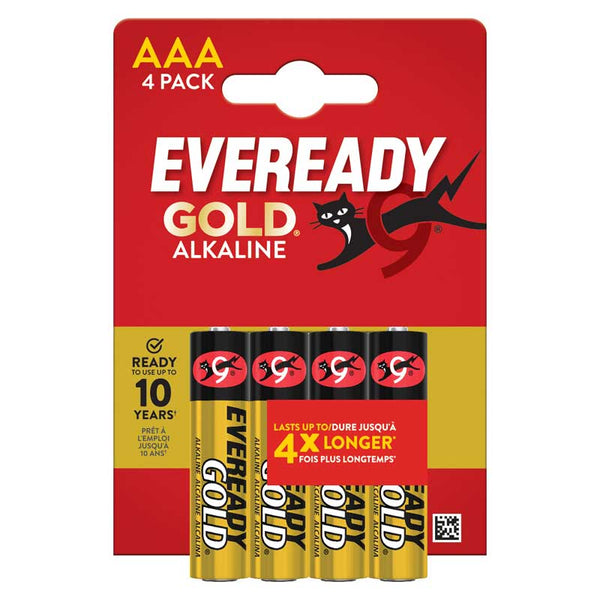 Eveready Gold Alkaline Batteries – AAA (Pack of 4) image 0