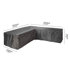 Platinum Aerocover for L-Shape Outdoor Sofa, 255 x 255 x 100 x 70cm image 0