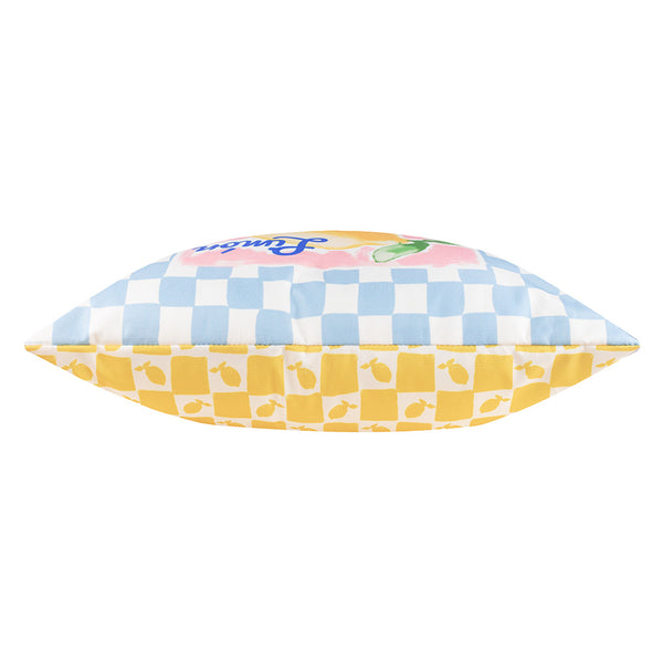 Furn Mediterranean Limon Outdoor Cushion, 45 x 45cm - Sky Blue image 3