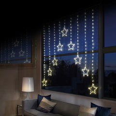 Premier LED Star Curtain Lights - Warm White image 0