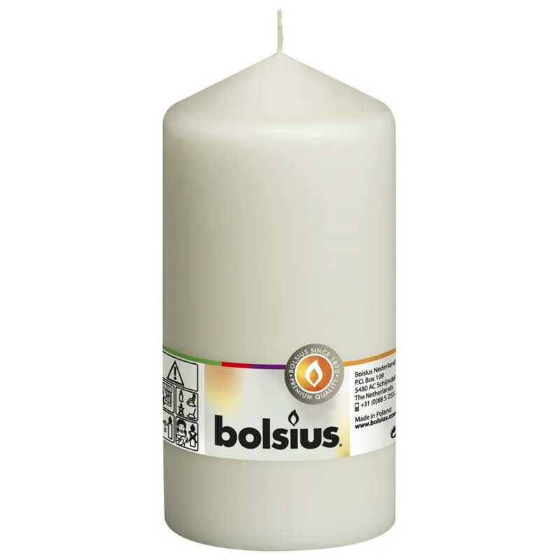 Bolsius Ivory Pillar Candle image 0
