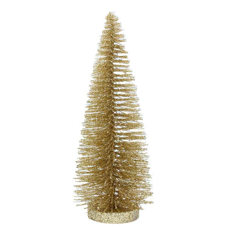 Gisela Graham Gold Brush Tree image 0
