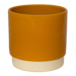Ivyline Enos Indoor Plant Pot Range - Mustard, 11.5cm image