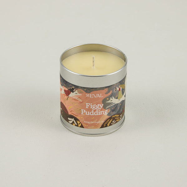St Eval Figgy Pudding Tin Candle image 1