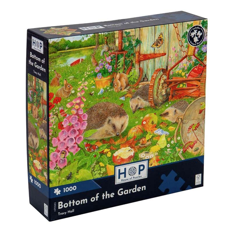 House Of Puzzles Bottom of the Garden 1000 Piece Puzzle image 0