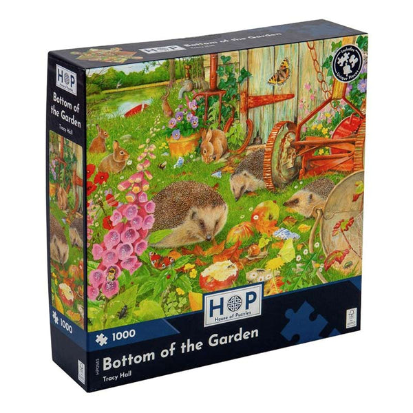 House Of Puzzles Bottom of the Garden 1000 Piece Puzzle image 1