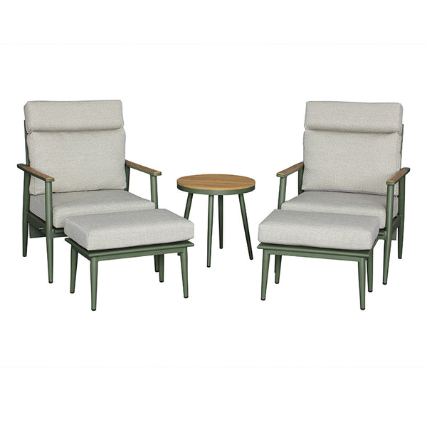 Bramblecrest RHS Wisley 2 Seat Recliner Set in Sage image 7