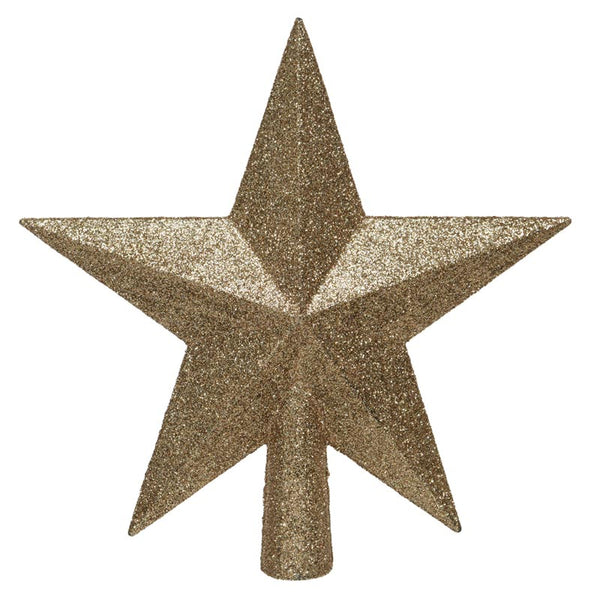 Decoris Shatterproof Star Tree Topper - Butterscotch image