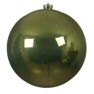 Decoris Large Shatterproof Bauble in Moss Green image 0