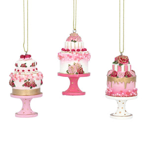 Gisela Graham Pink Resin Cake (Assorted Designs) image 0