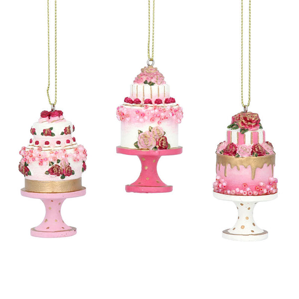 Gisela Graham Pink Resin Cake (Assorted Designs) image 0