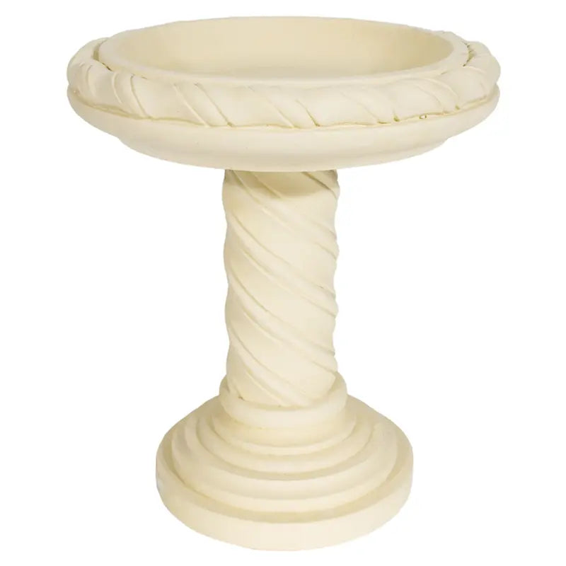Willowstone Swirl Bird Bath - Cream image 0