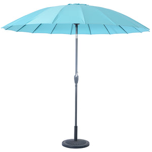 Sturdi 2.7m Shanghai Aluminium Round Crank & Tilt Parasol, Aqua Blue image 3