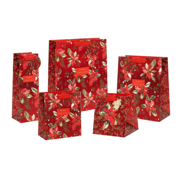 Glick Perfect Poinsettia Gift Bag image 0
