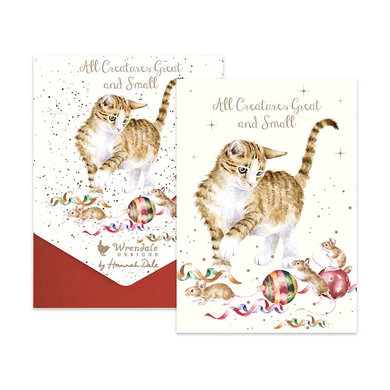 Wrendale Designs Notecard Pack - All Creatures Great & Small (Pack of 8) image 0