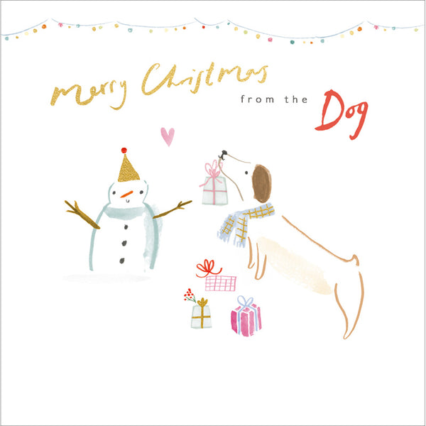 Woodmansterne Cute From the Dog Christmas Card image 0