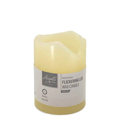 Premier Battery-Operated LED Flickering Wax Candle image 0