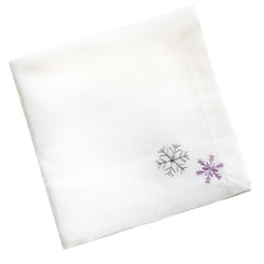 Peggy Wilkins Silver Sparkle Napkins (Pack of 4) image 0