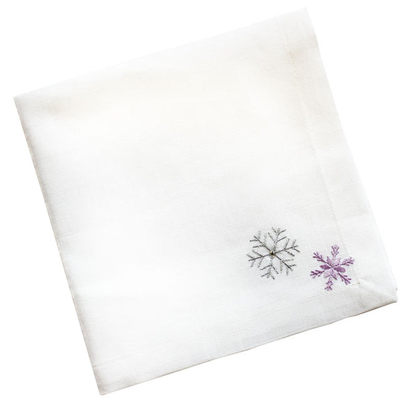 Peggy Wilkins Silver Sparkle Napkins (Pack of 4) image 0