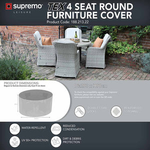 Supremo TEX 4 Seat Round Set Furniture Cover image 1
