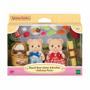 Sylvanian Families Biscuit Bear Sister & Brother - Delicious Picnic Set image 3