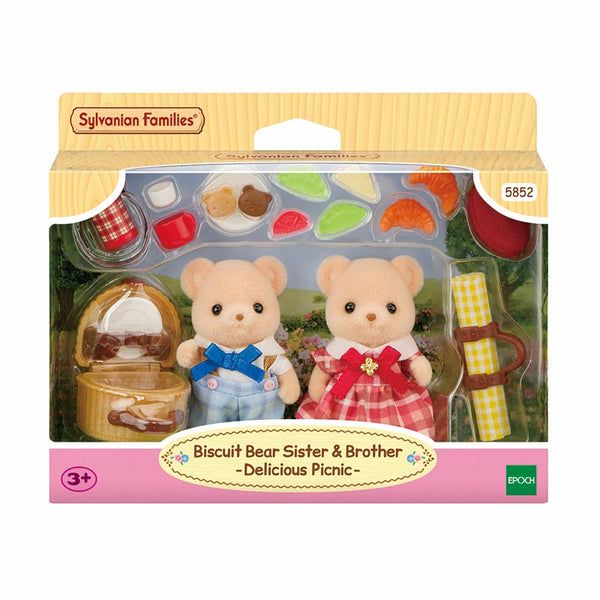 Sylvanian Families Biscuit Bear Sister & Brother - Delicious Picnic Set image 3
