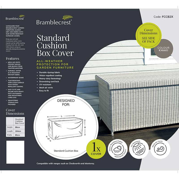 Bramblecrest Cover for Standard Rattan Storage Cushion Box image 1