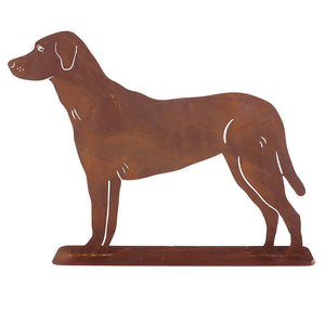 Fallen Fruits Rust Dog Standing Garden Ornament image 1
