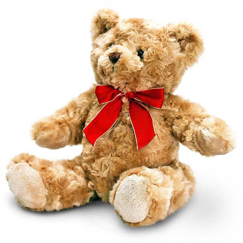 Keel Toys Traditional Bear with Ribbon (20cm) image 0