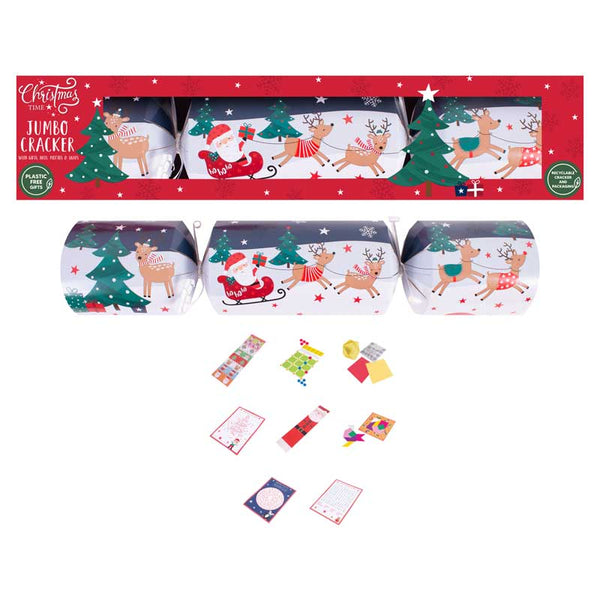 Jumbo Santa & Sleigh Cracker image 0