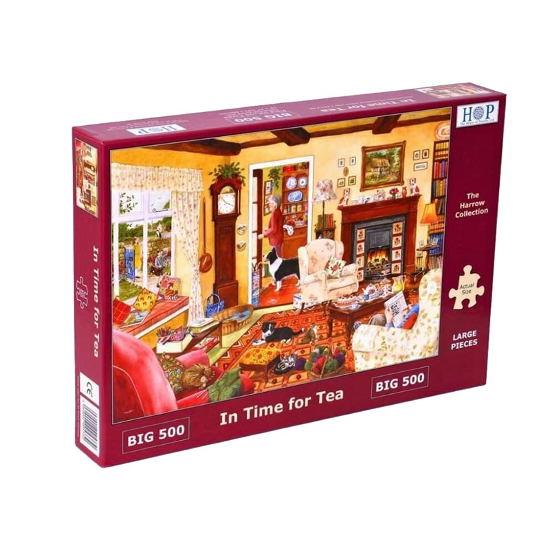 House of Puzzles In Time For Tea Big 500 Piece Jigsaw Puzzle image 0