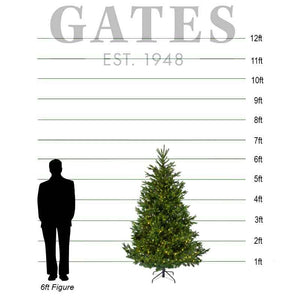 Everlands Nordmann Fir Pre-Lit Christmas Tree – 7ft image 3